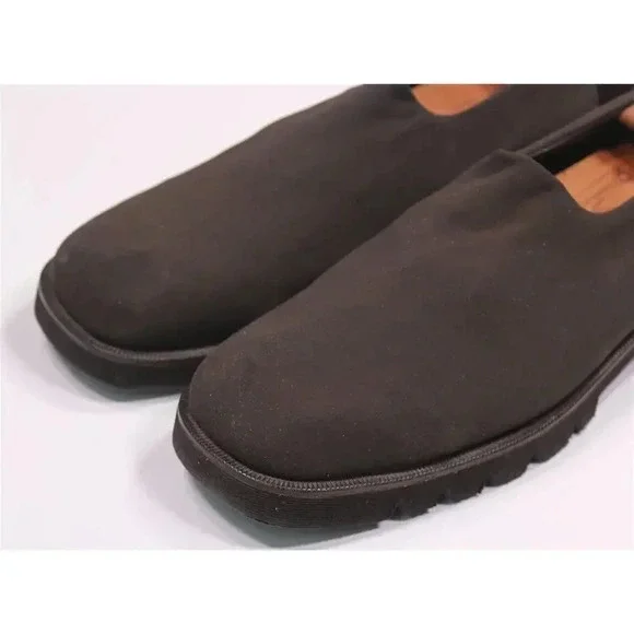 Donald J Pliner Brown Canvas Chunky Loafers 14 M - Picture 3 of 10